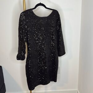 Festive Fashion Nova dress black sequin size XL NwT